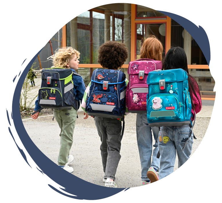 Bunte Schulranzen und gleichzeitig ergonomische Schulranzen