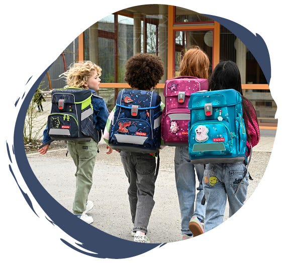 Bunte Schulranzen und gleichzeitig ergonomische Schulranzen