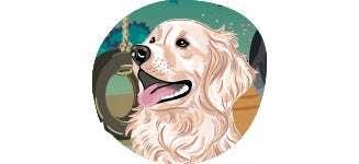 Heller Hund Golden Retriever