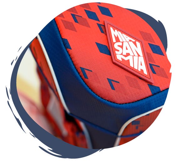 Magic Mags Mia san Mia mit FC Bayern Logo und Bayern-Maskottchen "Berni"