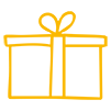 Zeichnung von einem Geschenk