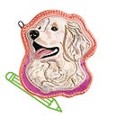 Malvorlage Dog Kira MAGIC MAGS im Design Dog Kira, Frontmotiv, mit einem Stift als Icon