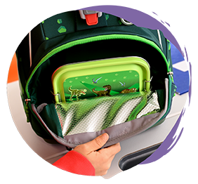 Fronttasche für die Lunchbox