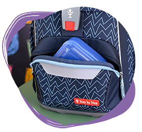 Fronttasche für die Lunchbox
