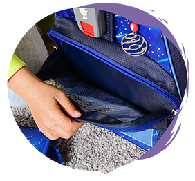 Fronttasche für die Lunchbox